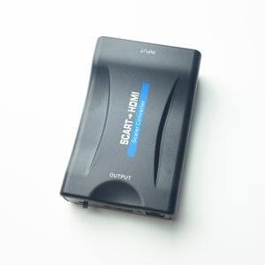 Convertidor SCART a HDMI, adaptador de entrada SCART, salida HDMI, vídeo compuesto, Audio estéreo HD, 720p/1080p, adaptador para DVD y TV HD