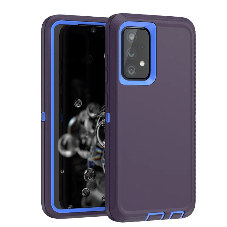 Defensa multicapa resistente a prueba de golpes Heavy Duty Armor Otter Cell Box defender Phone Case para Samsung Galaxy A05 4G Contraportada