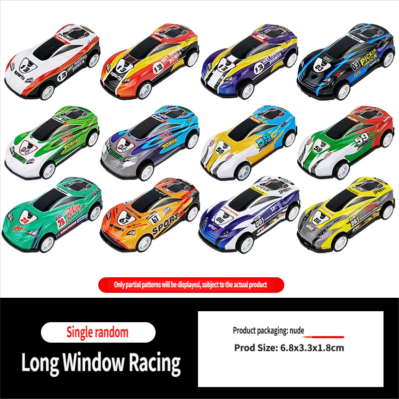 Coche de carreras con ventana de 6.8 cm.