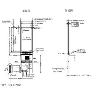 Di piccola Dimensione Intelligente Wearable Display AMOLED da 1.1 pollici 126*294 IPS SPI Super Sottile Schermo OLED LCD con Oncell pannello di Tocco capacitivo - Product Image 6