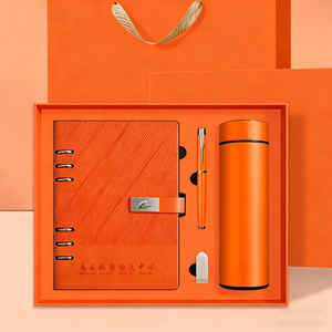 Набор для корпоративных подарков: Ежедневник А5 из искусственной кожи на заказ, оптовые промо-товары, роскошный деловой подарок, блокнот с ручкой - Product Image 4