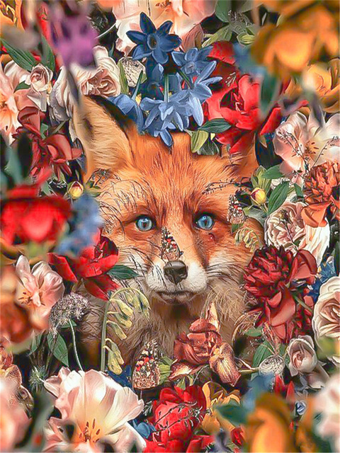 8083 Renard parmi les fleurs - Partie 1