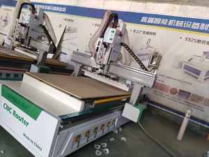 1325 di fabbrica ATC Router CNC con 12-coltello sega a nastro Pellet Mortiser DSP sistema di controllo per mobili in legno condizione utilizzato - Product Image 5