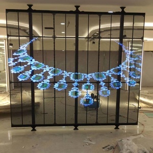 高性价比租赁透明LED显示屏玻璃视频墙移动门透明LED显示屏 - Product Image 6
