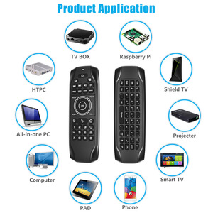G7BTS 5,0 Mini teclado Control remoto ratón volador de doble cara función retroiluminada para Android TV Box Mini PC plástico - Product Image 3