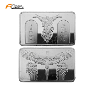 İsa crucifiangels melekler on emir ve müritleri ile hatıra parası koleksiyon hediye hatıra sanat Metal - Product Image 1