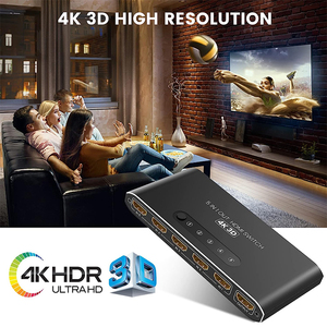 <strong>hdmi</strong> 2.1 5 in 1 Out <strong>Switch</strong> with 5 Walt Adopter 4k <strong>hdmi</strong> Splitter Cable Multi <strong>Switch</strong> Switcher Hub <strong>hdmi</strong> <strong>Switch</strong> Splitter 5 in 1