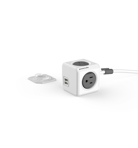 Enchufe americano Universal de EE. UU., protección contra sobretensiones, enchufe de extensión de tira de cubo multifuncional de escritorio con puertos USB, 4 alimentaciones - Product Image 4