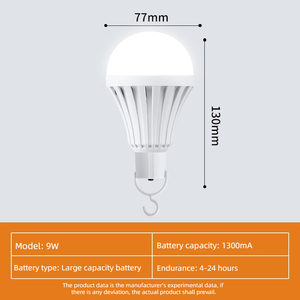 Factory Price Energy Saving Lamellar E27/<strong>B22</strong> <strong>15W</strong> 20W Rechargeable <strong>LED</strong> Emergency Light Bulbs - Product Image 4