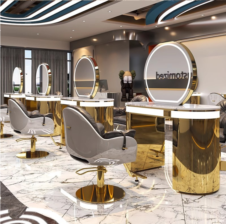 ที่นั่งเดี่ยวสองด้านสีทอง