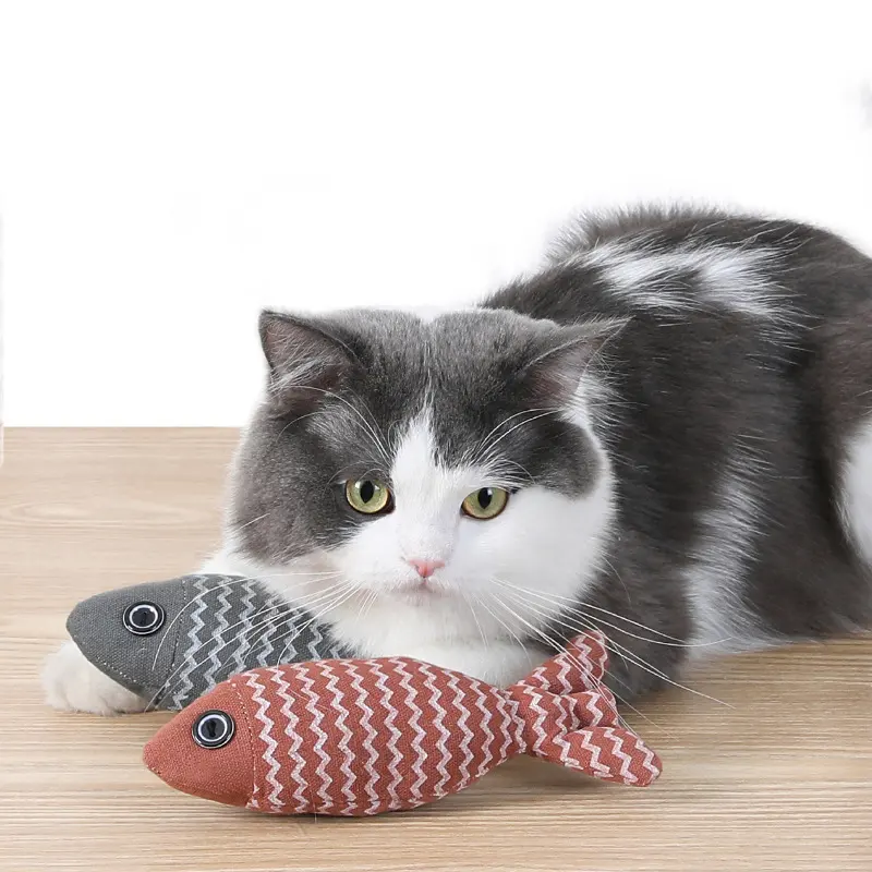 2023 Hete Verkoop Interactieve Huisdier Kauwen Speelgoed Catnip Motion Pet Pet Interactieve Kat Speelgoed Vis Custom