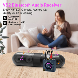 1Mii B06T3 + 数字信号处理器声音蓝牙5.2适配器，带高分辨率LDAC立体声接收器HiFi无线蓝牙音频接收器，用于扬声器 - Product Image 4
