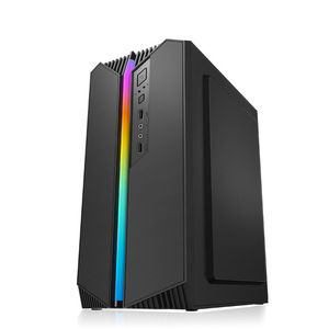 Caja de la computadora de escritorio RGB Barra de luz de lado completo transparente de aluminio personalizado caja de la computadora de juego de la caja de la M-ATX - Product Image 4