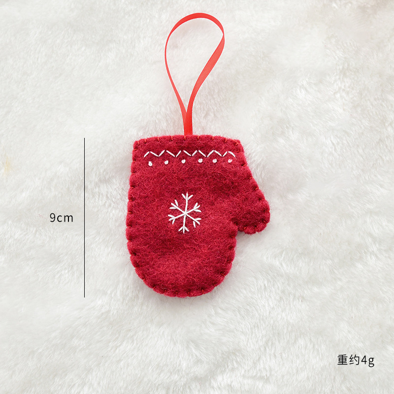 Gants flocon de neige rouge