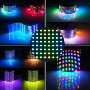 DC5V WS2812B 8x8 16x16 8x32 Программируемый светодиод RGB полноцветный цифровой индивидуально адресуемый светодиодный матричный дисплей - Product Image 6