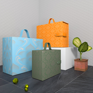 Logo ve kolu ile OEM fabrika yüksek kaliteli özelleştirilmiş renkli hediye kutusu - Product Image 6