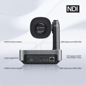 Комплект профессиональных PTZ-камер и контроллеров-20x NDI PoE камера PTZ с клавиатурой Джойстик контроллер для прямой трансляции