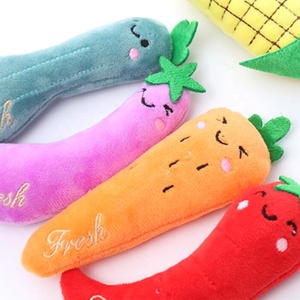 Cute Cotton <strong>Catnip</strong> <strong>Cat</strong> Interact Toys Cartoon Fashion Pet Toys in Fruit Shaped-Carrot and Pepper for Small Animals Daily <strong>Use</strong> - Product Image 3