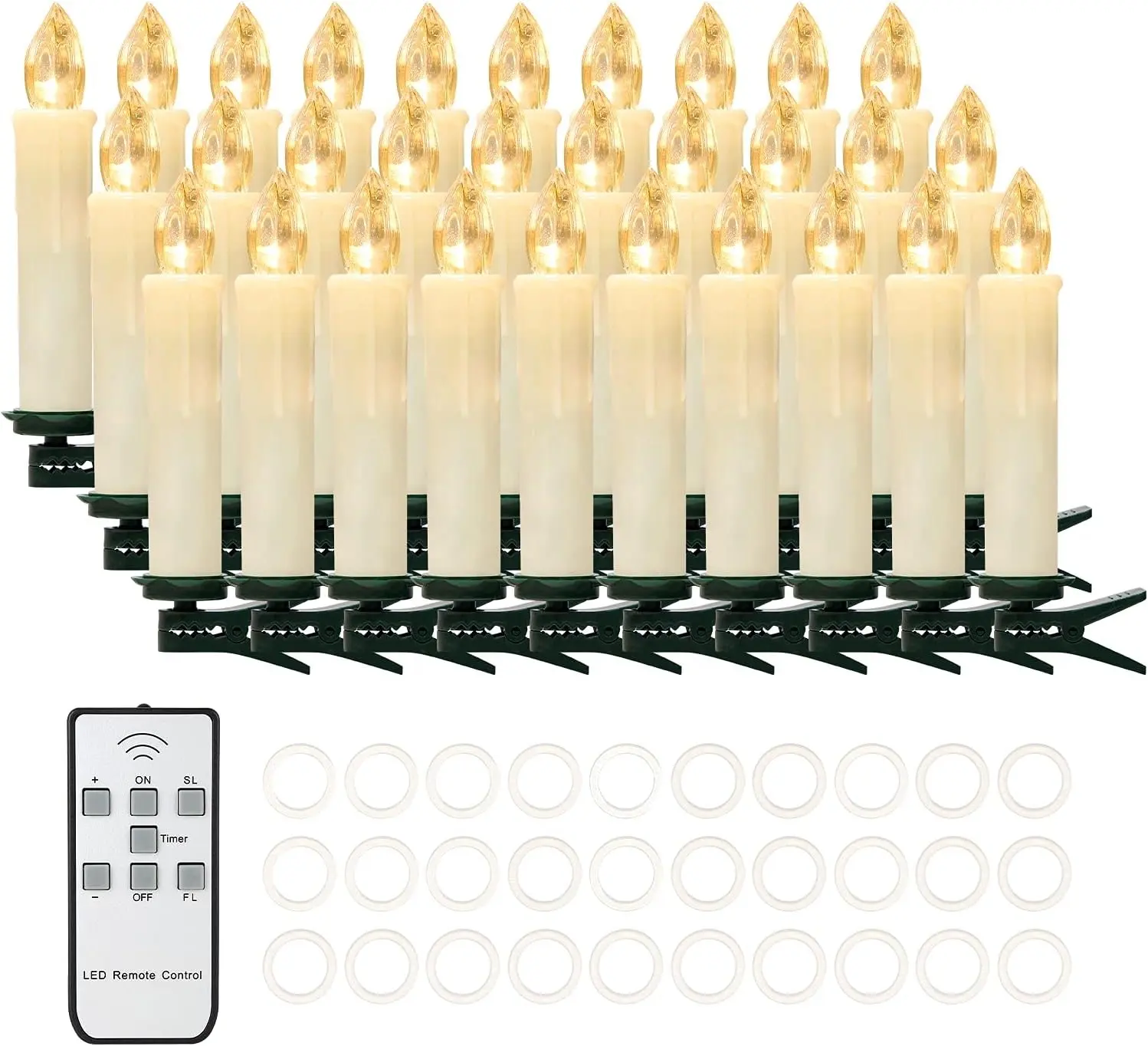 Lilin listrik LED tanpa api, lampu lilin listrik dengan Remote sempurna untuk taman rumah