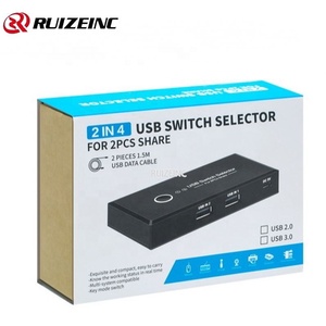 USB3.0マルチインターフェイス2.02入力4出力スプリッタープリンターシェアラー2コンピューター共有スイッチャー - Product Image 2