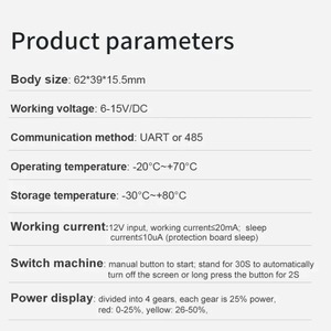 JBD Smart BMS ЖК-дисплей UART RS485 коммуникационная плата BMS защита литиевая батарея Smart Bms аксессуары