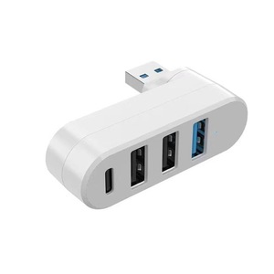 Toptan 4-In-1 dönebilir 4 Port USB 3.0 Hub Splitter USB C güç veri portu USB tip-c genişletici MacBook küçük boyutu için stok - Product Image 1