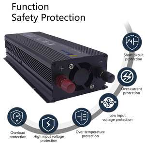 1200W 1.2KW 12V DC Entrada 220V AC Salida Fuera DE LA RED Inversor de onda sinusoidal pura solar con pantalla LCD para uso en automóvil y hogar - Product Image 3