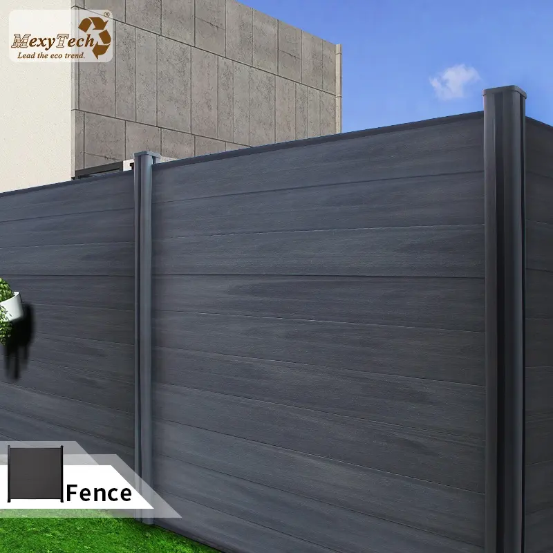 hot sale garden decorative privacy fence waterproof panels wood plastic board composite material outdoor wpc fence