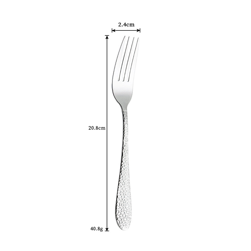Snake skin pattern main fork - silver opp