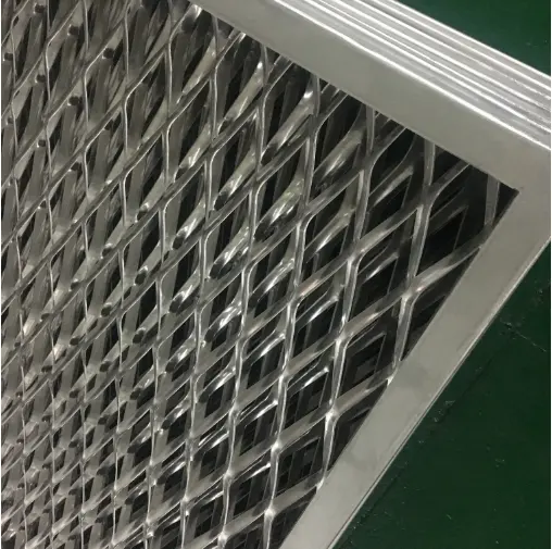 Aluminum Expanded Metal Mesh With Frame for ceiling decoration