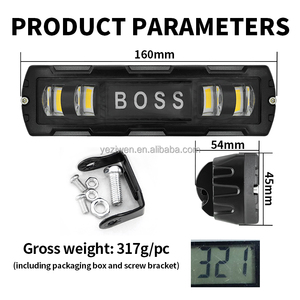 Dual Color <strong>Led</strong> Light Bar Mini Single Row BOSS <strong>RGB</strong> Modified Driving Fog Lamps Offroad Auxiliary <strong>LED</strong> Work Light Bar - Product Image 3