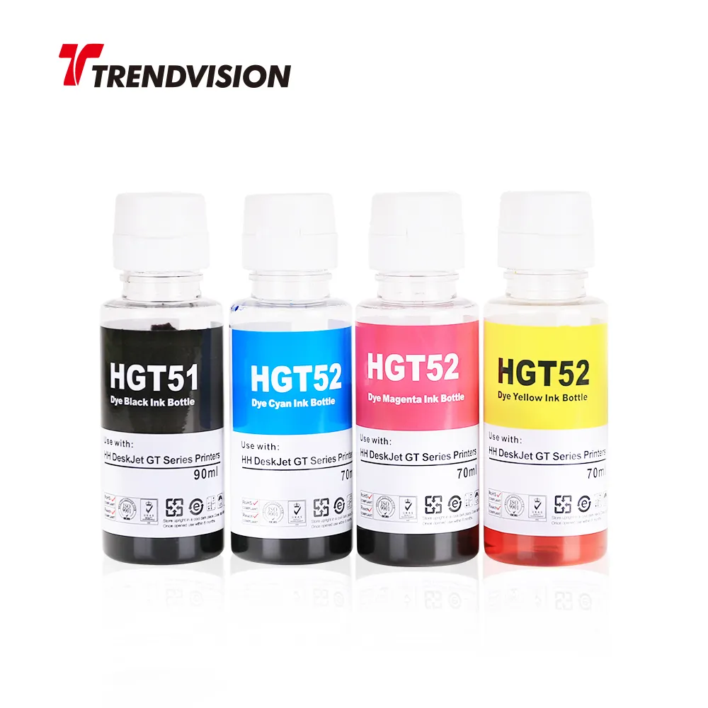 Trendvision HH GT5810/GT5820 InkTank 310-419 용 프리미엄 잉크 GT51/52 리필 염료 잉크