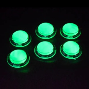 30mm voll farbiger LED-beleuchteter Druckknopf Eingebauter Schalter 5-V-Tasten für Arcade-Joystick-Spiele Mame Jamma Raspberry PI2
