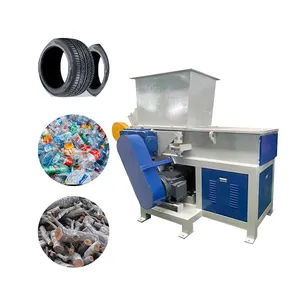 NJWX การรีไซเคิลขยะพลาสติก การออกแบบเพลาคู่เดี่ยว พลาสติกเสีย PP PE PVC HDPE เครื่องทําลายฟิล์มโปรไฟล์ท่อ - Product Image 1