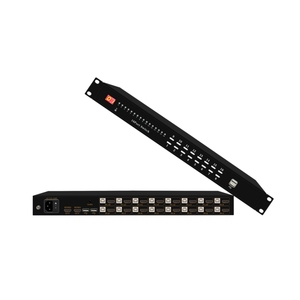 机架式4K 30Hz HDMI KVM切换器发光二极管KVM控制台16端口键盘鼠标开关盒 - Product Image 2