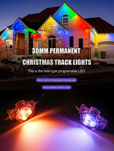 เหมือนไฟไฟ LED กลางแจ้งแบบถาวร DC12V RGBW UCS2904แอปควบคุมเต็มรูปแบบไฟแทร็กอลูมิเนียมสำหรับวันหยุดพักผ่อนหลายวัน - Product Image 2