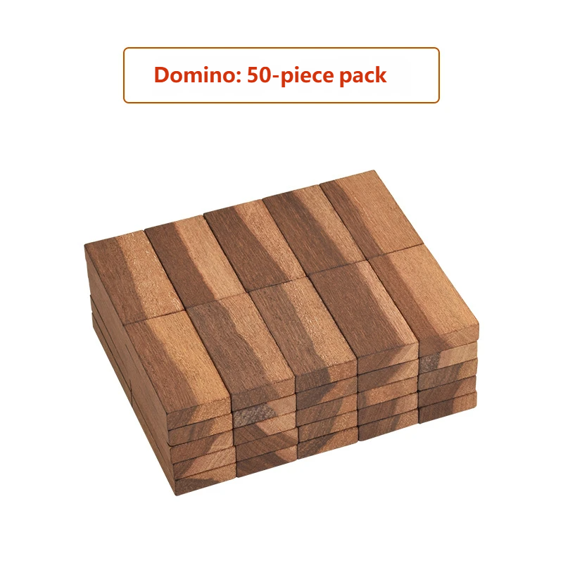 50-piece set-natural wood dominoes