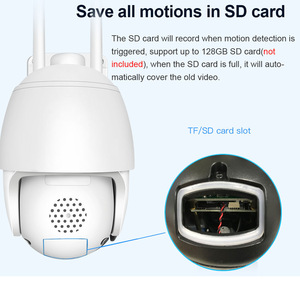 Camhi P2P云2.4G人类自动跟踪侦探智能PTZ IP安全WiFi IP摄像机2MP - Product Image 3