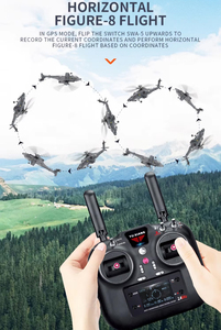 YXZNRC F11-S AH-64D Apache Scale <strong>Heli</strong> Copter Electric <strong>RC</strong> Helicopter with GPS 3D6G Dual Axis Gyro Brushless <strong>FPV</strong> 5.8G Camera RTF - Product Image 6