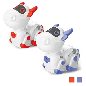 Niedliche Cartoon Kuh Spielzeug Roboter Uhr Fernbedienung Rc Programmier roboter Spielzeug Go Ahead Funktion mit Licht und Ton