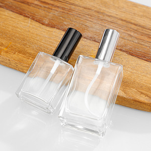 30ml 50ml 100ml Glass square <strong>Perfume</strong> Refill Bottle Sprays <strong>Perfume</strong> Bottle with Customize Label Sticker