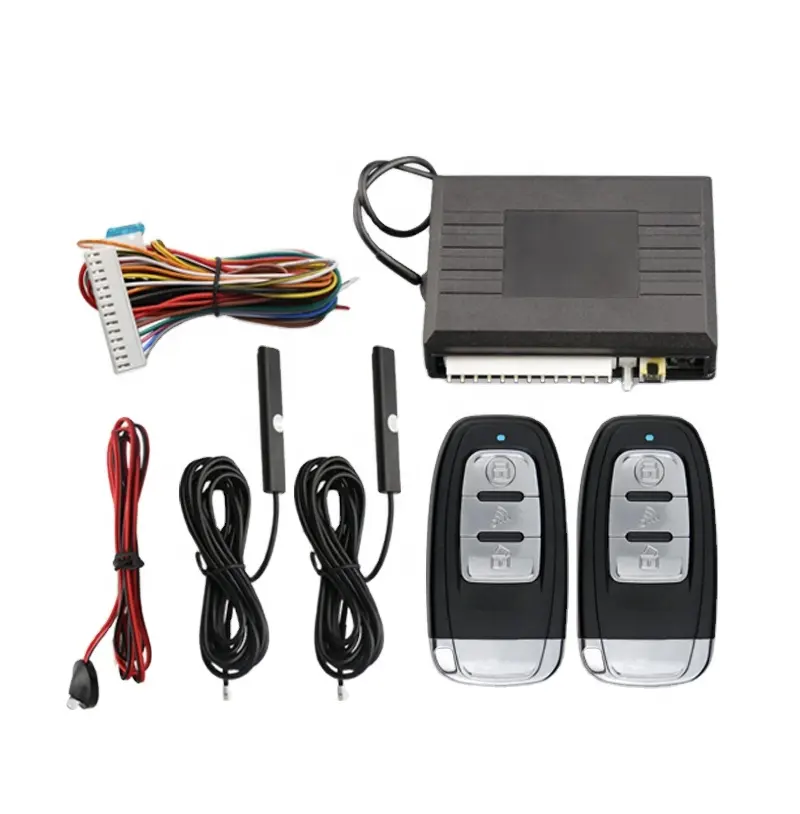 NTO PKE002 Système universel de verrouillage central à télécommande 12V Système d'alarme de voiture à entrée passive intelligente PKE à sens unique sans clé