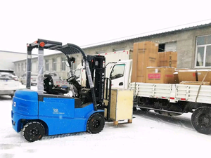 Carretilla elevadora telescópica completamente automática BYD Manual utilizada para el manejo de carga descarga apilamiento clasificación puertos aeropuertos estable - Product Image 6