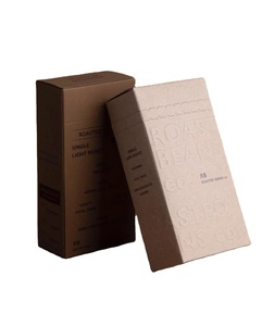 Gıda kozmetik yemeye hazır Kraft kağıt fermuar ambalaj kutusu bisküvi aperatifler klasör tipi damgalama kabartma kaplı kağıt - Product Image 3