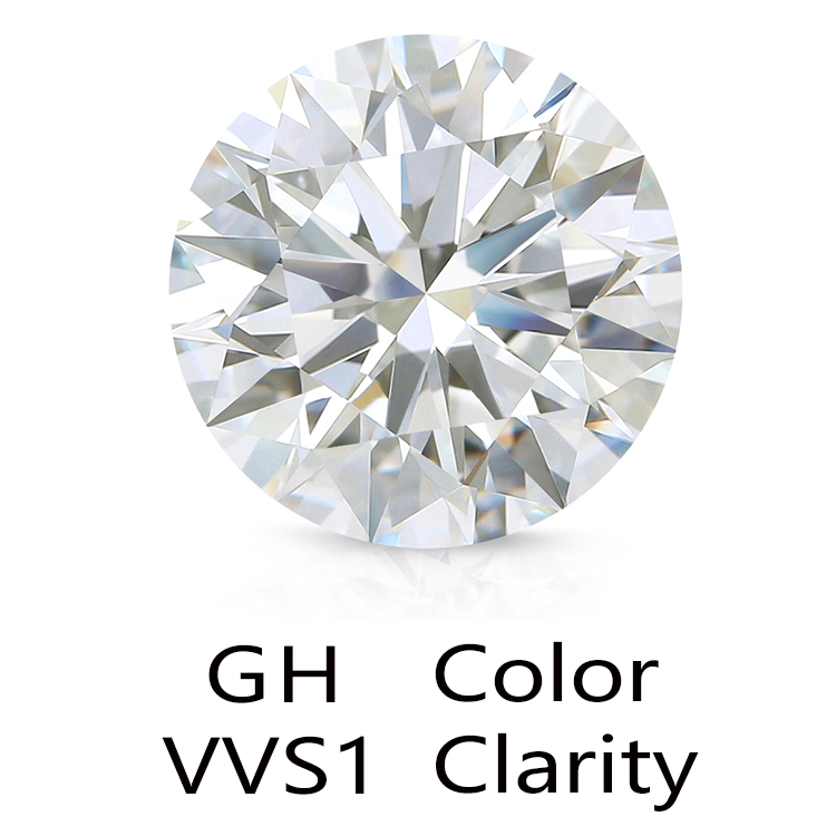 GH color VVS1 clarity