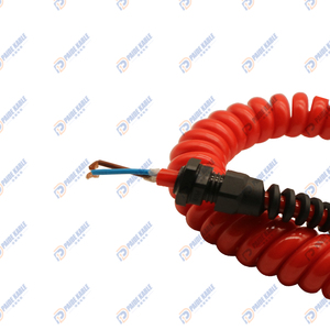Multi-use Strong Elasticity Flexible <strong>2</strong> <strong>Core</strong> <strong>2</strong>.5 Sqmm PUR/PVC Spring Spiral Cable for Automotive System and Tower System - Product Image 2