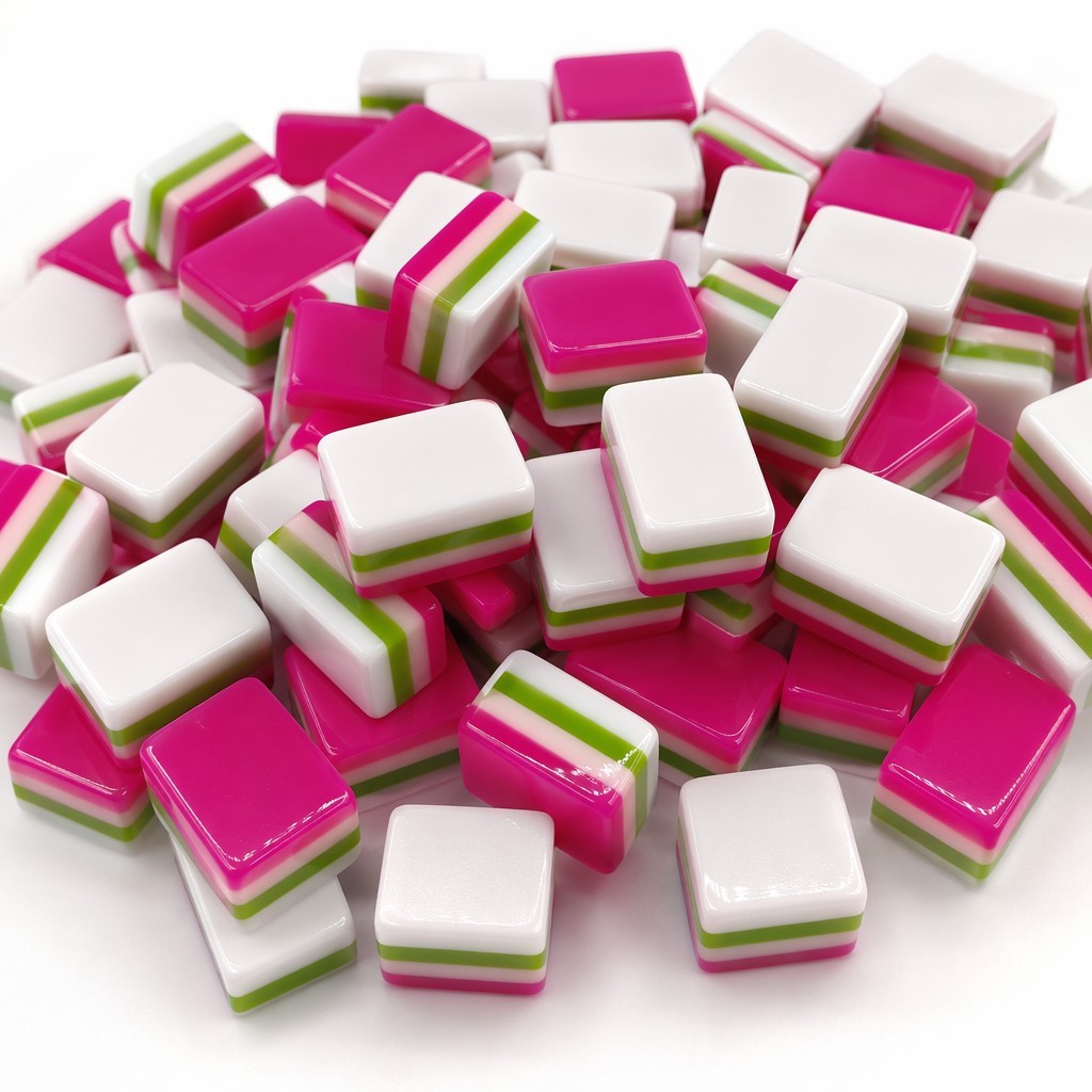 Lagoon Mahjong Tiles-Magenta