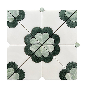 Lander đá sang trọng đá cẩm thạch khảm gạch nội thất sàn cho phòng tắm phòng khách đá thiên nhiên bằng tia nước đá cẩm thạch khảm gạch - Product Image 5