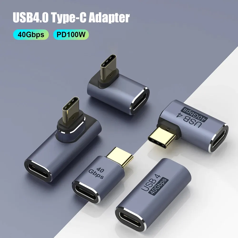 Hot Usb4 Tipo C Adaptador Otg 40gbps Tableta de transferencia de datos rápida 8K 120Hz Usb-C Convertidor de carga Soporte 100W Carga ultra rápida