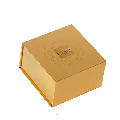 French Dessert Package Box Hug Roll Mousse Pastry Cake Box Interior Golden Material Wedding Birthday Party Gift